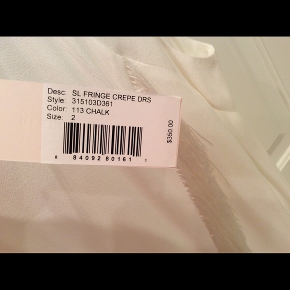 NWT Rebecca Taylor Sleeveless Crepe Fringe Dress - Picture 5 of 5